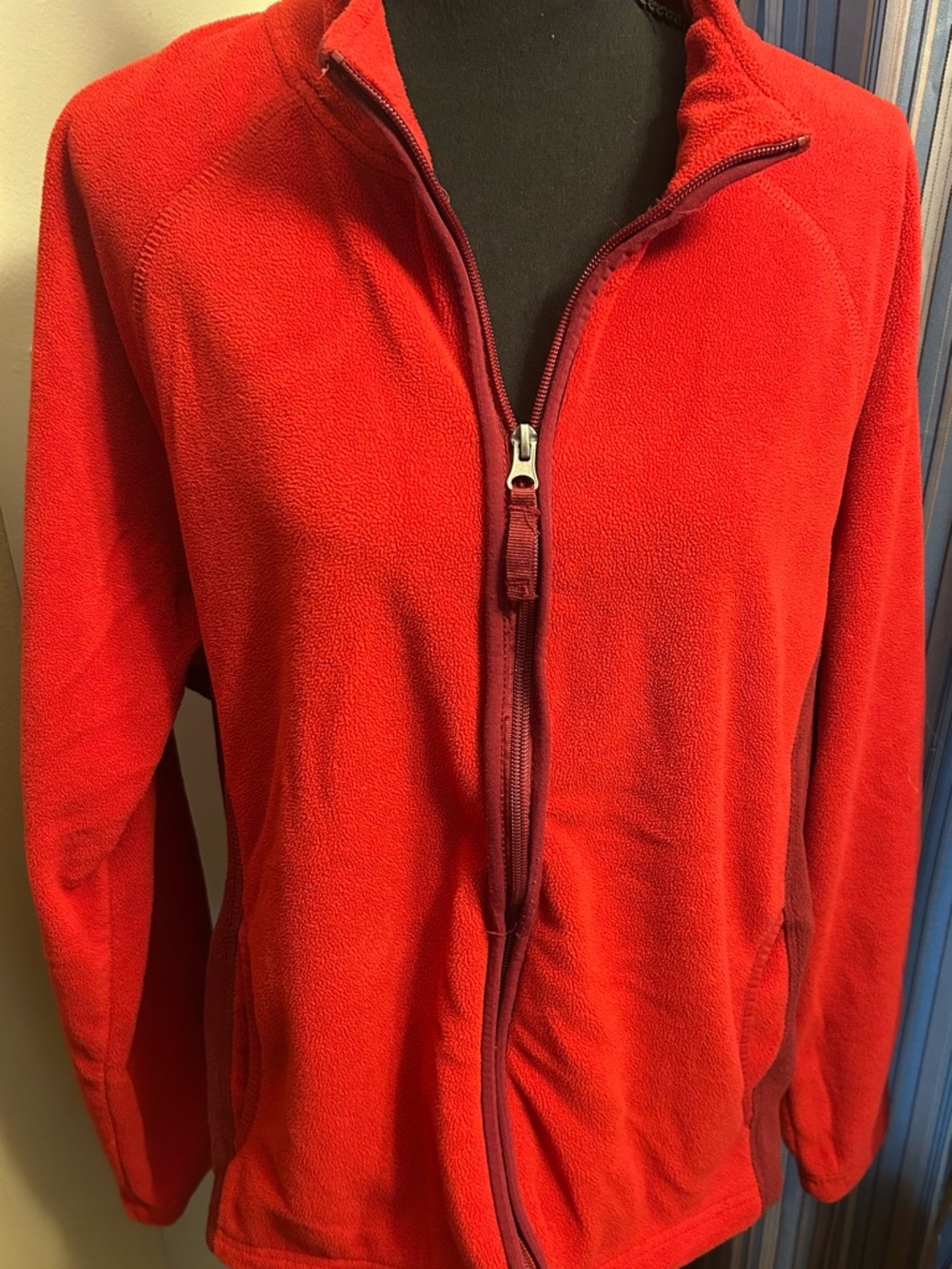 Merona Red Full-Zip Fleece Jacket